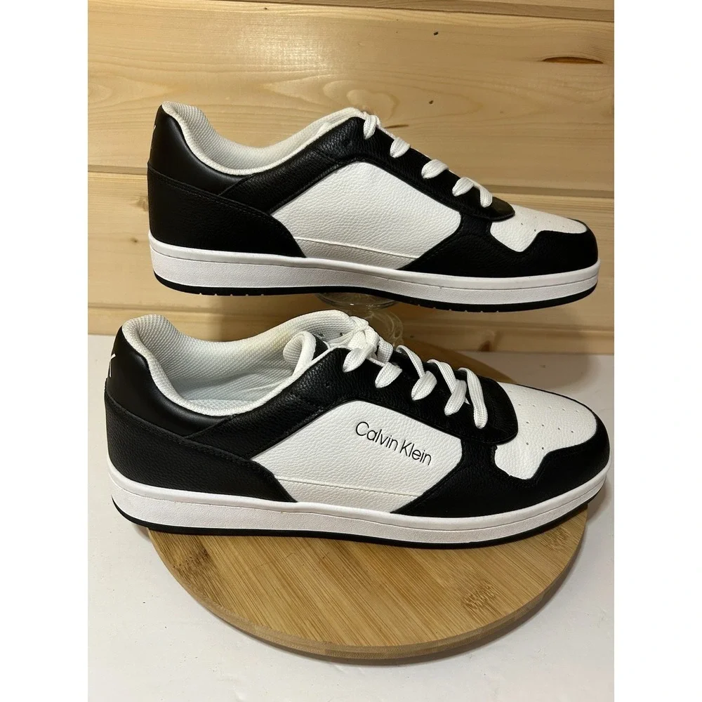 Calvin Klein Landy Black and White Sneakers Men's Size‎ 11.5 EUC